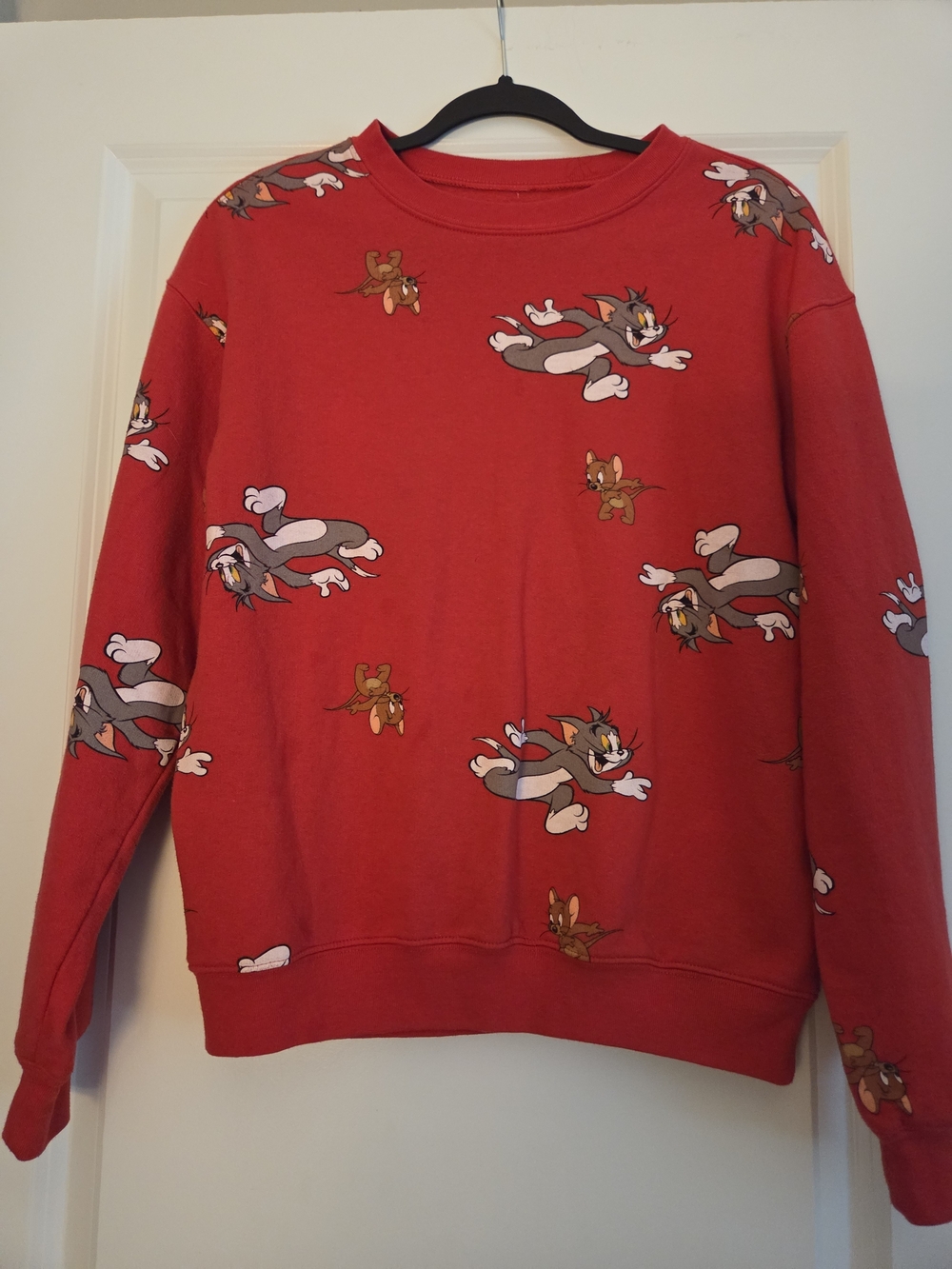 Tom & Jerry Red Graphic Sweatshirt